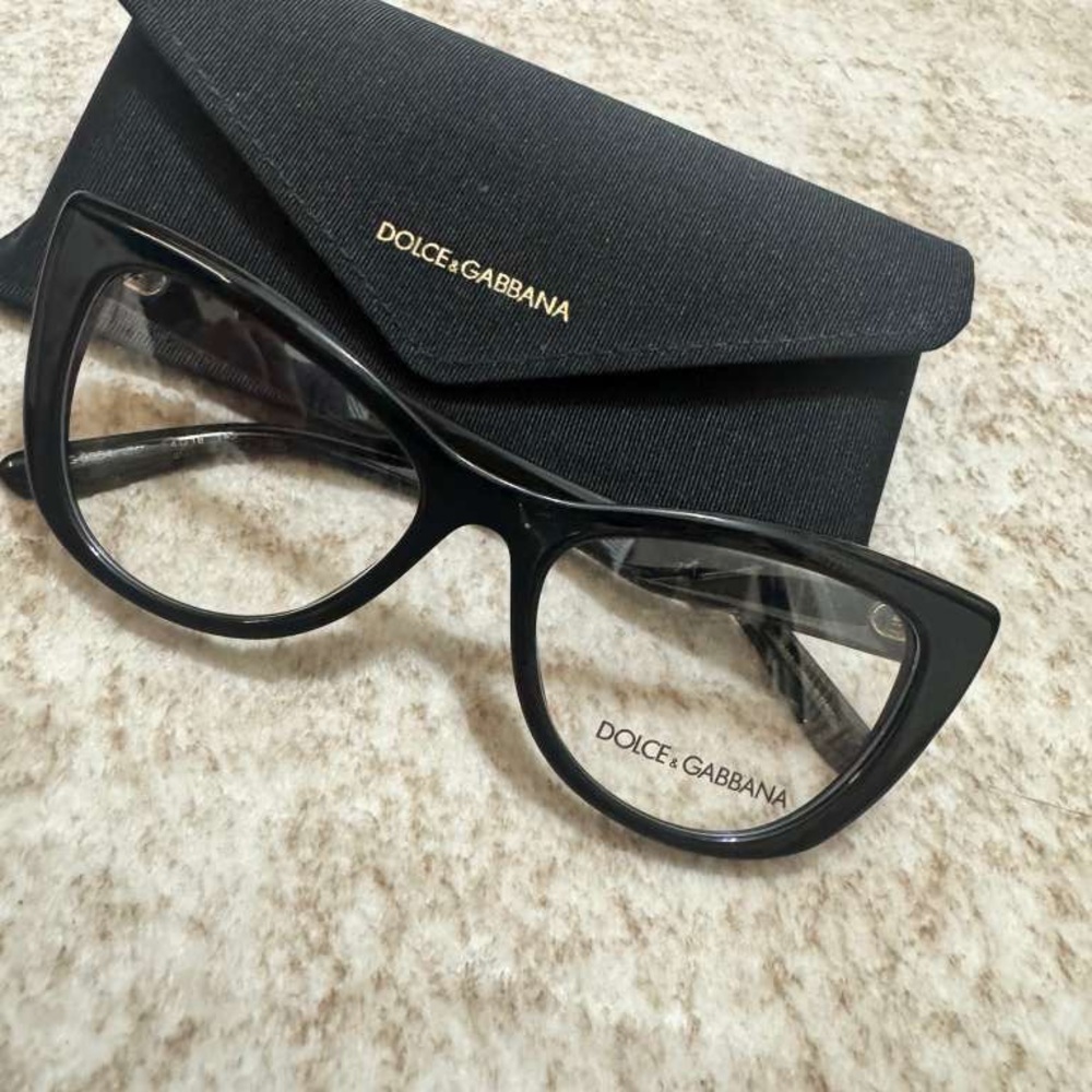 Dolce & Gabbana Women's Black Cat-Eye Fashion Glasses